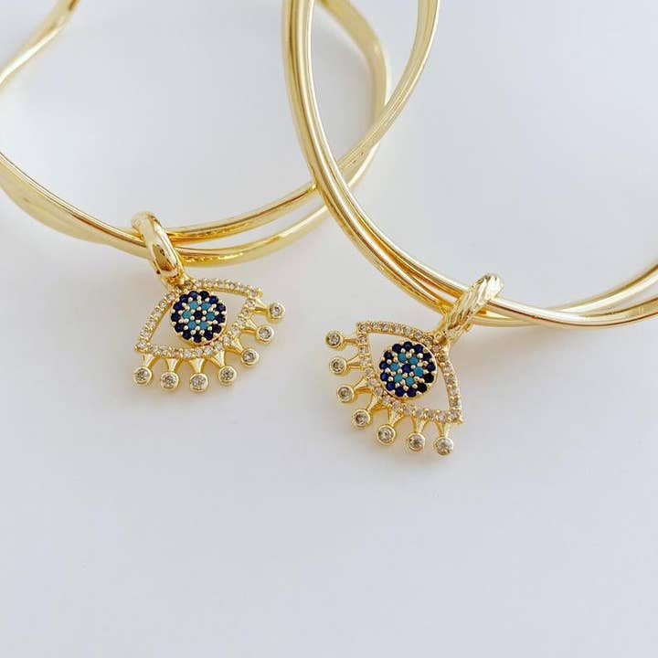 Evileyefavor – Großhandel Manschettenarmband – Evil Eye Armreif, verstellbares breites Manschettenarmband, goldenes Manschettenarmband3