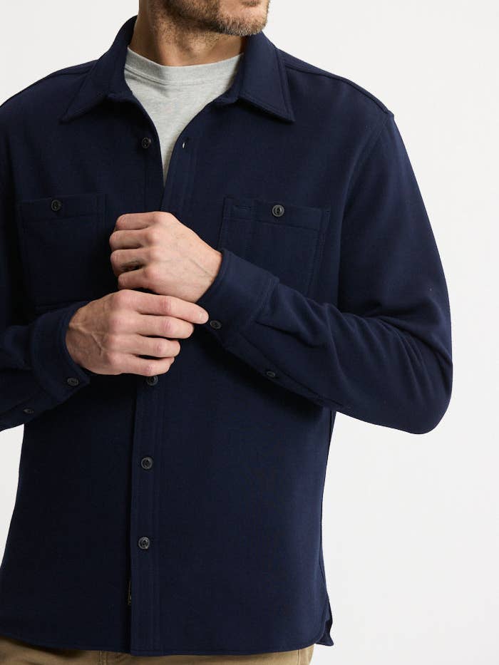 JACHS NY - Wholesale Button Down Shirt - Men's - Soft Touch Fleece Workshirt2