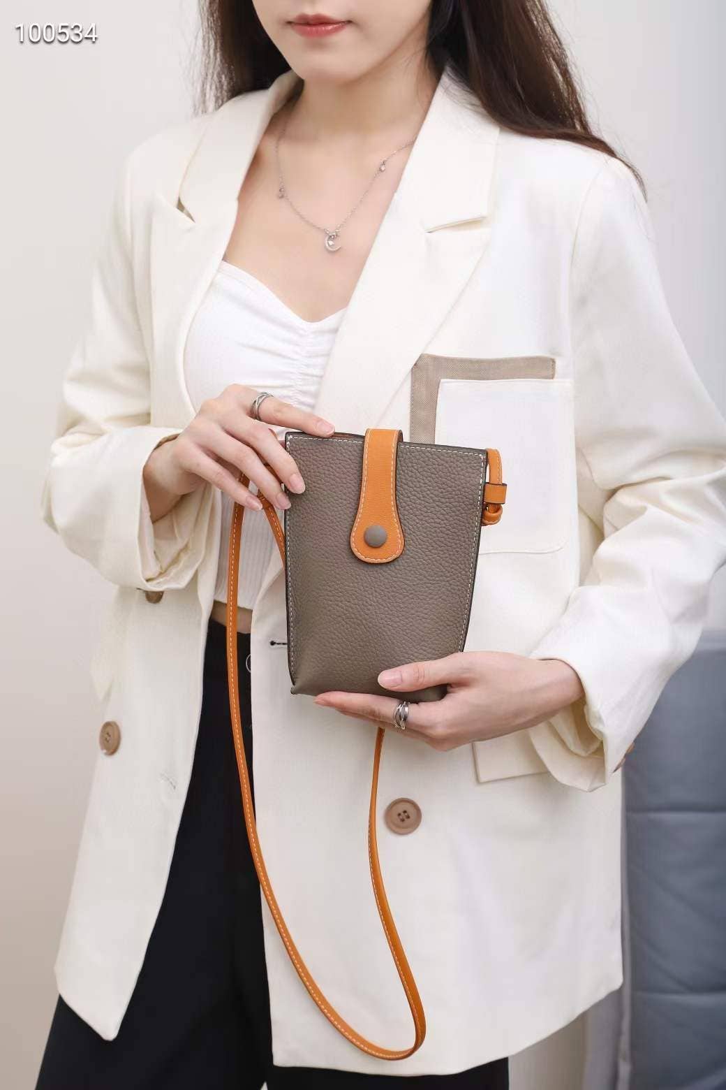 Superbia – wholesale Crossbody bag – Women's – Superbia Genuine Leather Two-Toned Mobile Bag Essential Bag10