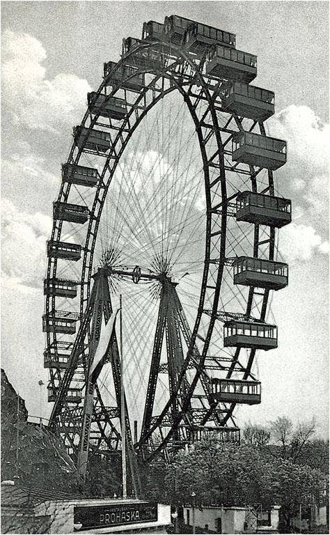 Found Image Press - Wholesale Postcard - Postcard MF-757 Vienna Ferris Wheel0