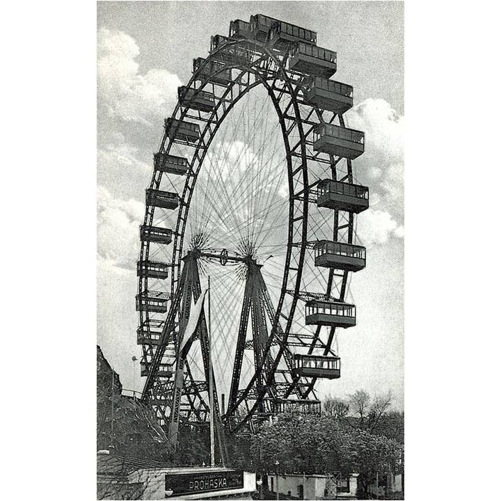 Found Image Press - Wholesale Postcard - Postcard MF-757 Vienna Ferris Wheel