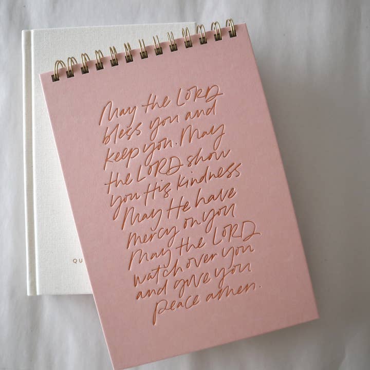 May The Lord Bless You Letterpress Spiral Notebook for wholesale by Margot + Co.