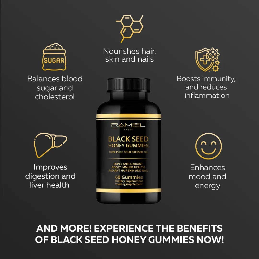 Ramel Beauty - Wholesale Oral Supplement/Vitamin - Zwarte zaad gummies6