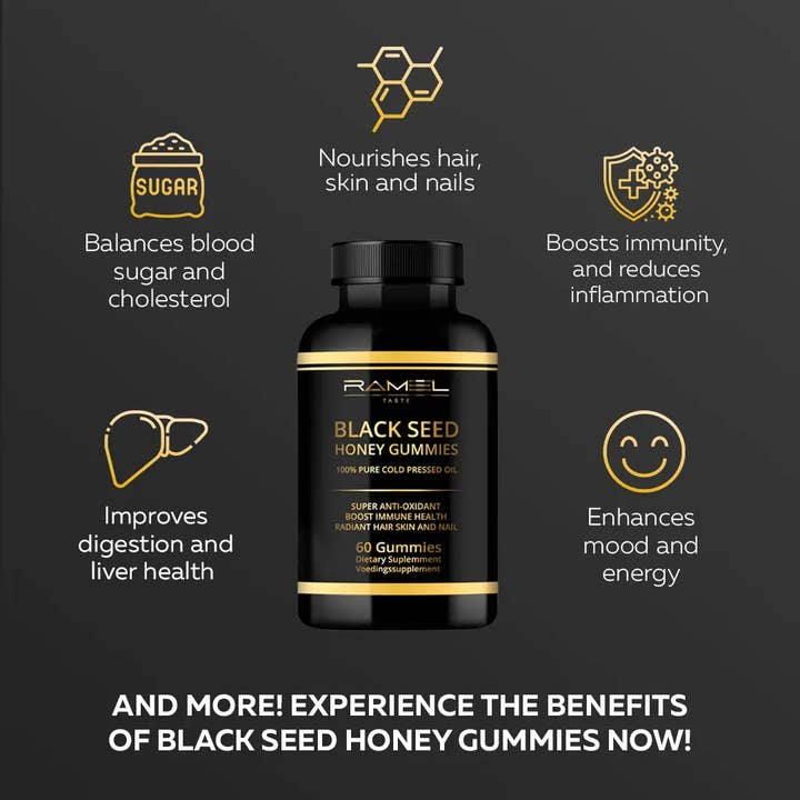 Ramel Beauty - Wholesale Oral Supplement/Vitamin - Zwarte zaad gummies6