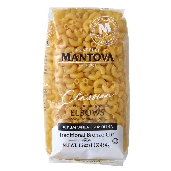 Mantova Bronze Die Elbows, 1lb for wholesale by Fine Italian Food