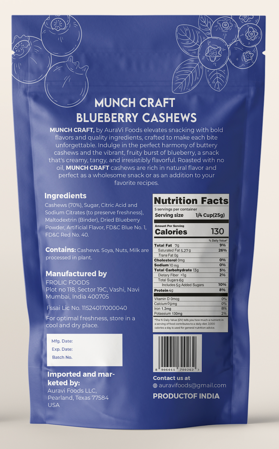 Munch Craft - Wholesale Nuts - Blueberry Cashews1