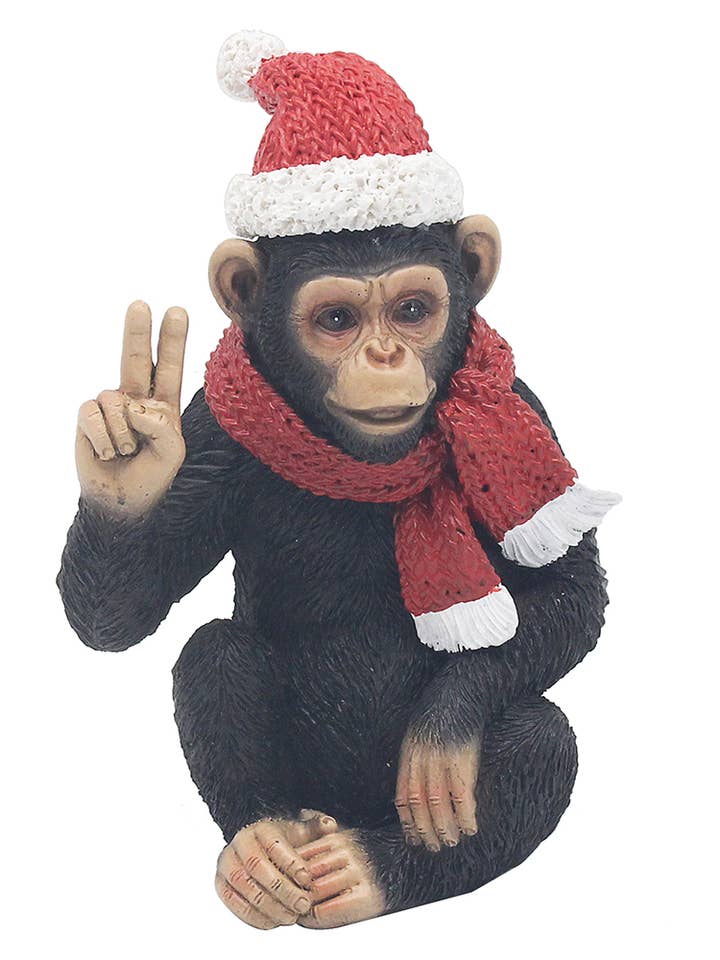 LP54617 - Mono Travieso de Navidad con Sombrero para venta al por mayor de David Fischhoff Ltd