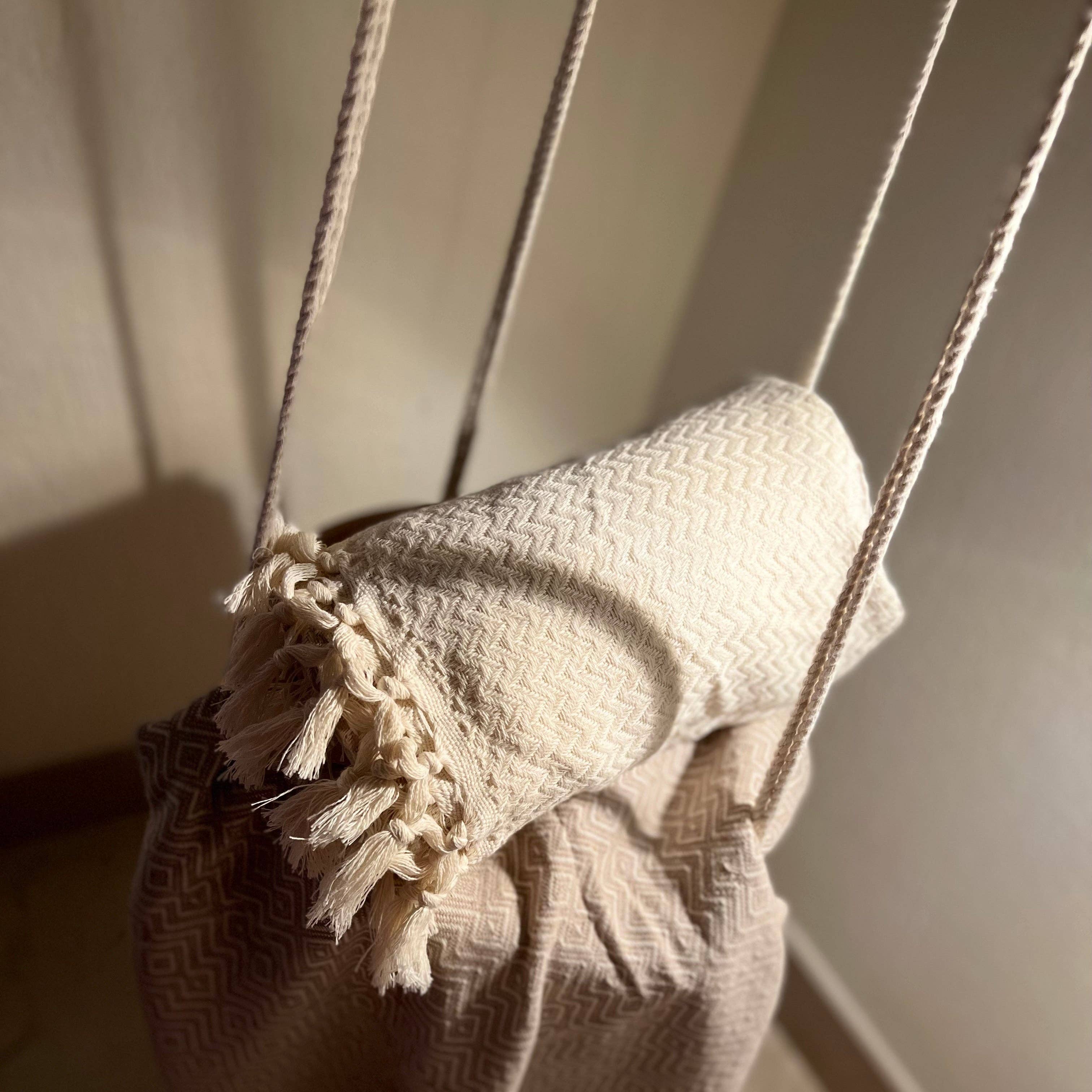 cotonIQ – Engroshandel Badehåndklæde – Colombia hammamhåndklæde | saunahåndklæde | strandhåndklæde | beige | 180 x 100 cm2