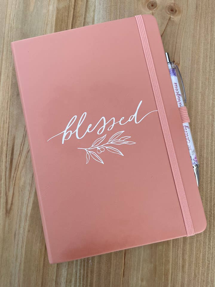 Pink Blessed Women's Christian Journal for wholesale by Only Grace Company