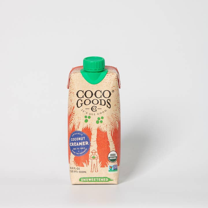 CocoGoods Co - Wholesale Creamer - Organic Coconut Coffee Creamer, Original, 16.9 fl oz 12pack