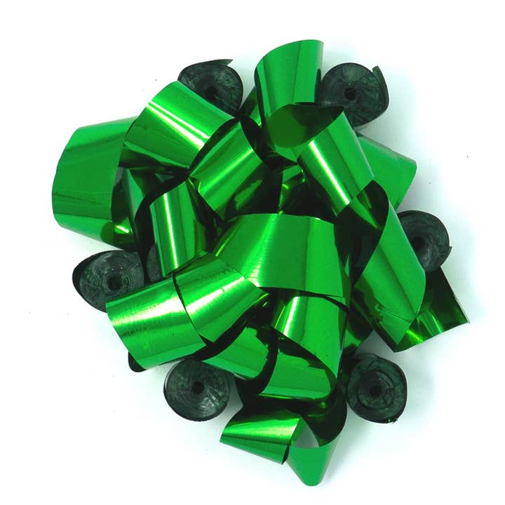 Ultimate Confetti - Wholesale Confetti - Green Metallic Foil Streamers - 30 Rolls (1/2" x 18')