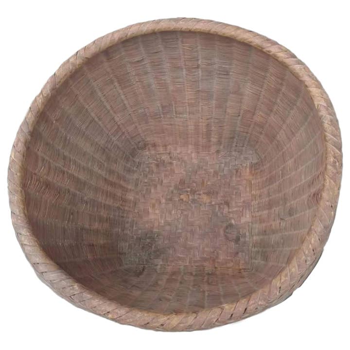 NACH - Wholesale Basket - Large Antique Bamboo Rice Baskets4