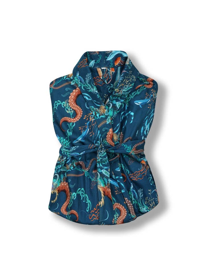 Bown Of London – Engroshandel Morgenkåbe - Dame – Letvægts Dame slåbrok - Ocean Treasure4