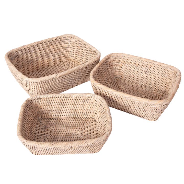 Artifacts Trading Company - Venta al por mayor Cestas - Juego de cestas Artifacts Rattan™ de 3 piezas