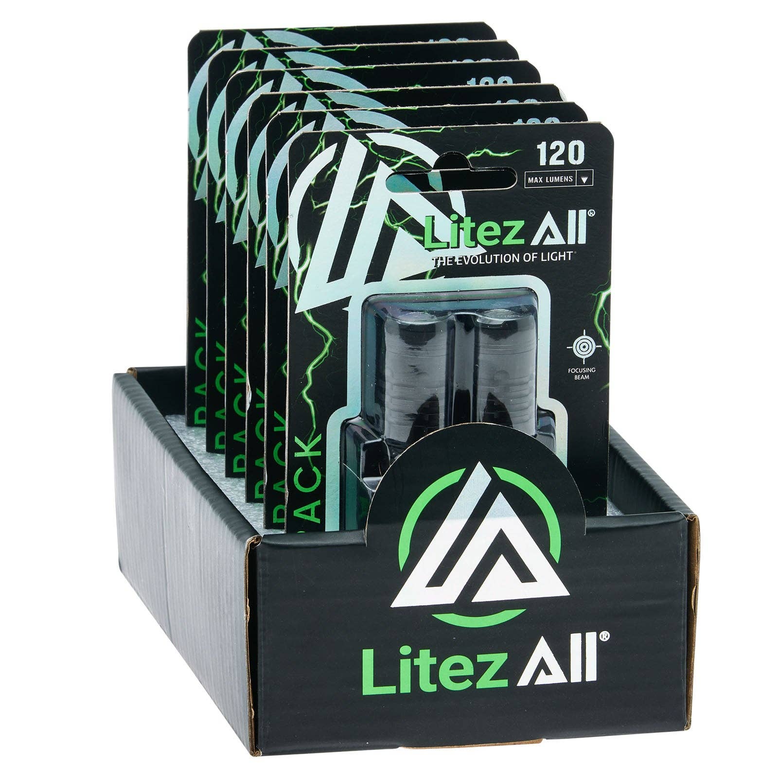 LitezAll - Wholesale Flashlight - LitezAll 120 Lumen Compact Tactical Flashlight 2 Pack5