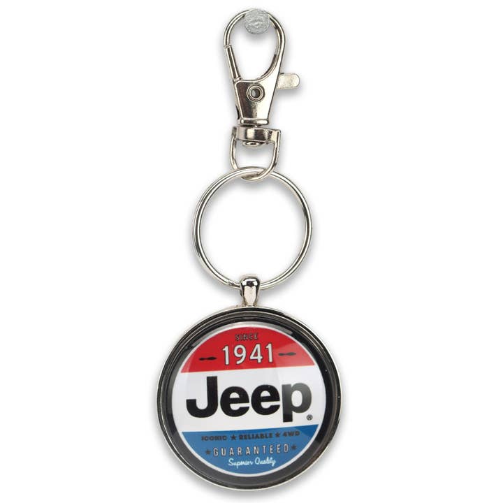 Open Road Brands, LLC - Wholesale Keychain - Unisex - Jeep Since 1941 Patriotic Keychain