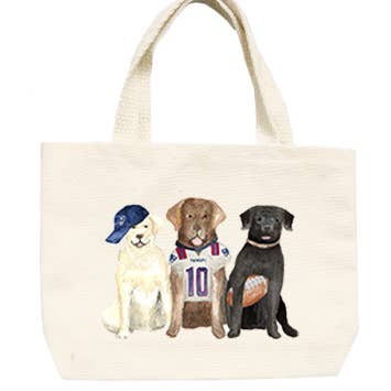 three labs patriots small tote for wholesale by Tina Labadini Designs
