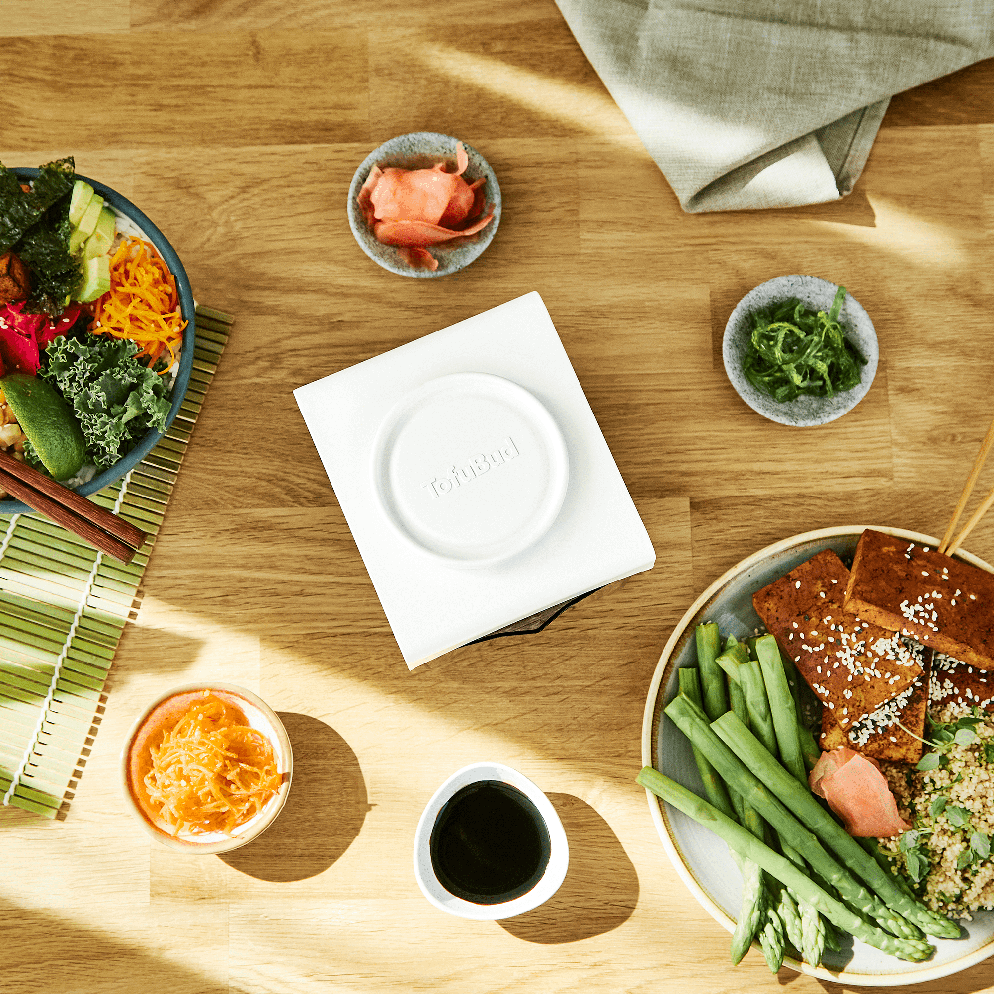 TofuBud - Venta al por mayor Utensilio/dispositivo de cocina - Prensa para tofu TofuBud - Prensador para tofu firme o extra firme8