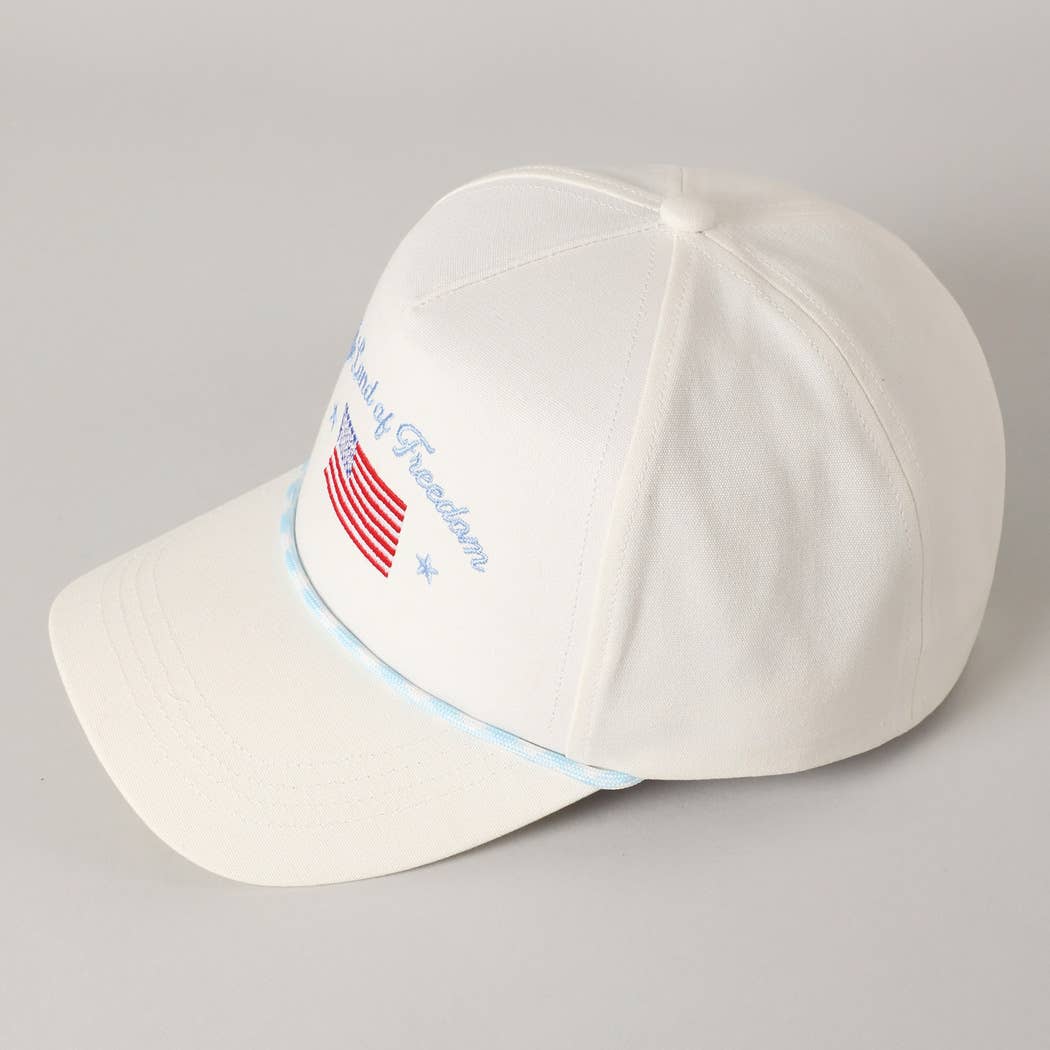 Fashion City - Wholesale Trucker Hat - Unisex - The Land of Freedom Flag Embroidered Trucker Hat5