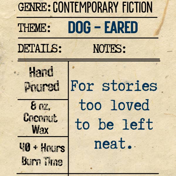 The Vintage Flame Candles - Wholesale Jar/Filled Candle - Reading Nook - Ink & Ember Collection 12