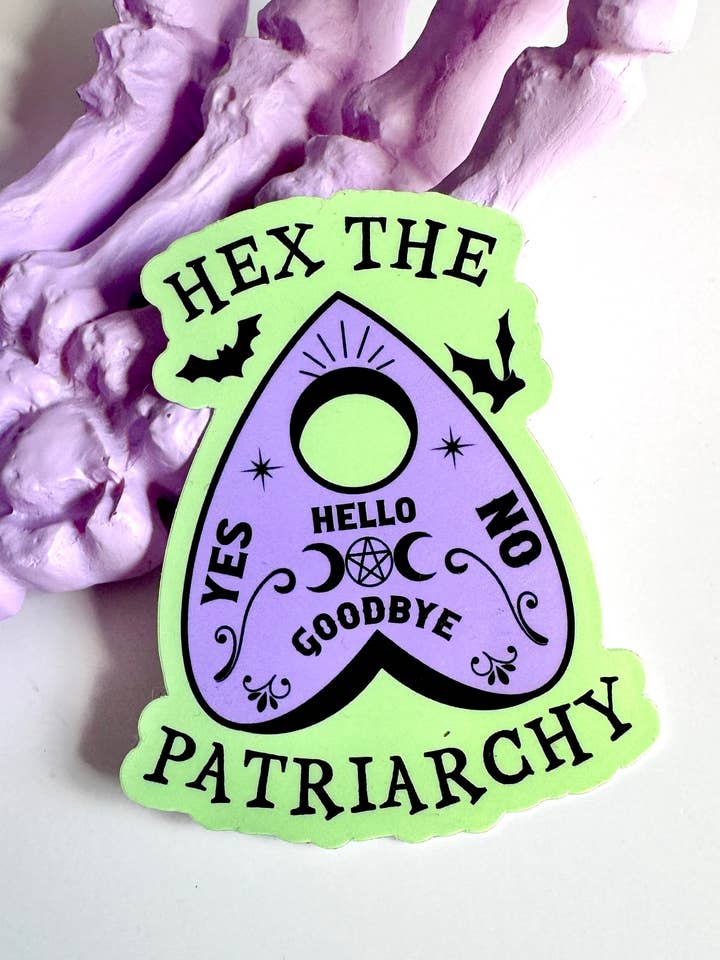 Hex de Patriarchie Sticker, Feministische Heks Geschenken voor wholesale door Peach Tree Design Shop