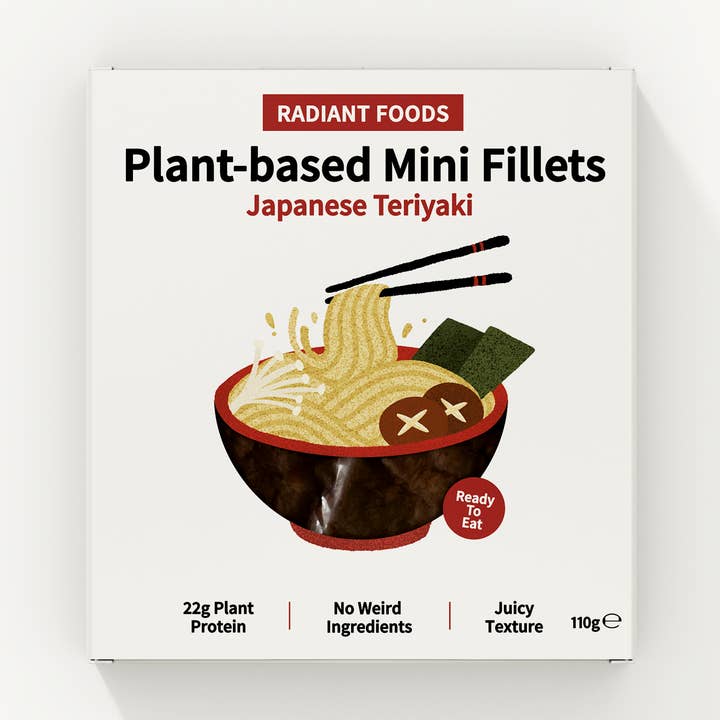 Teriyaki Plant-Based Mini-Fillets (chilled) for wholesale by Radiant Foods