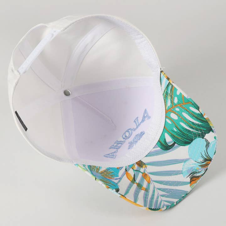 Fashion City - Wholesale Trucker Hat - Unisex - Aloha Tropical Design Embroidery Trucker Hat2