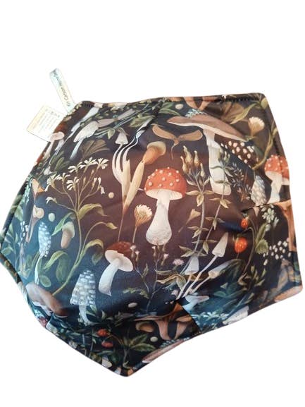 Bowl Cozy - front and back designs-Mushrooms & multi Dot for wholesale by Kit Carson Accessories