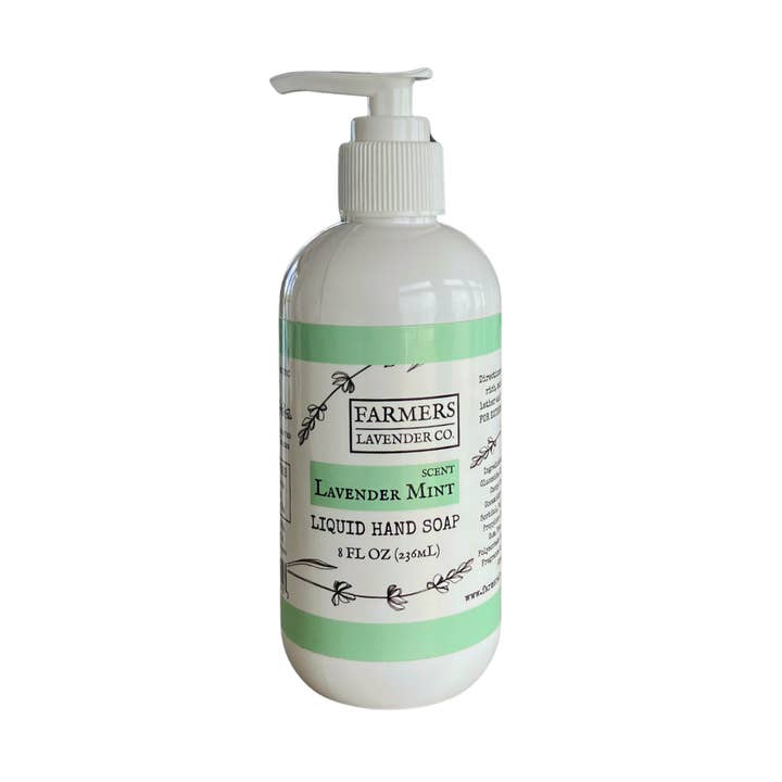 Lavender Mint Liquid Hand Soap (Sulfate Free) for wholesale by FARMERS Lavender Co.