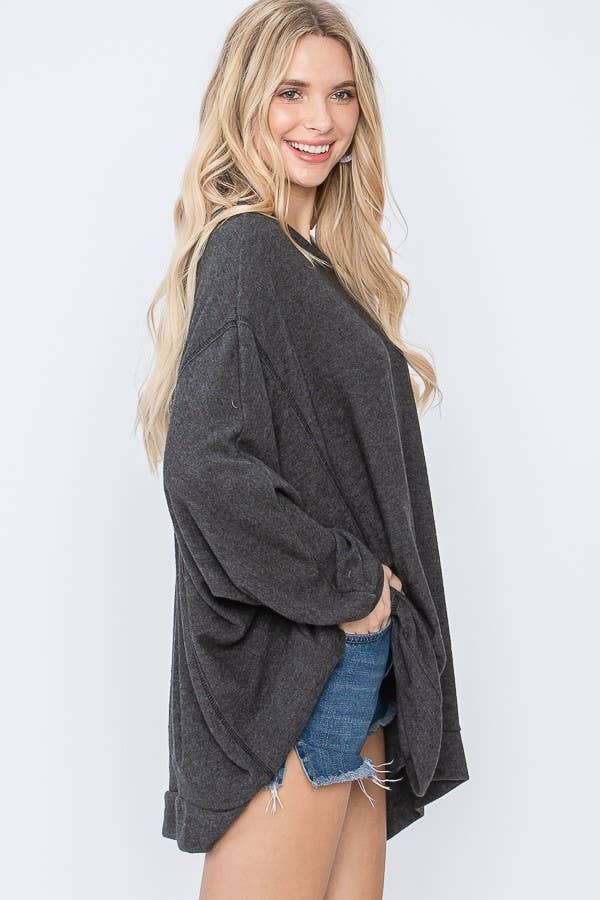 JADE BY JANE - Wholesale Tunic - Women's - OVERSIZE TUNIC WITH SCRUNCHED BACK4