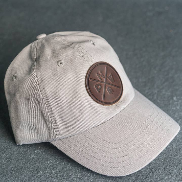 Ox & Pine - Wholesale Trucker Hat - Unisex - Leather Patch Unstructured Style Hat - PNW Stamp2