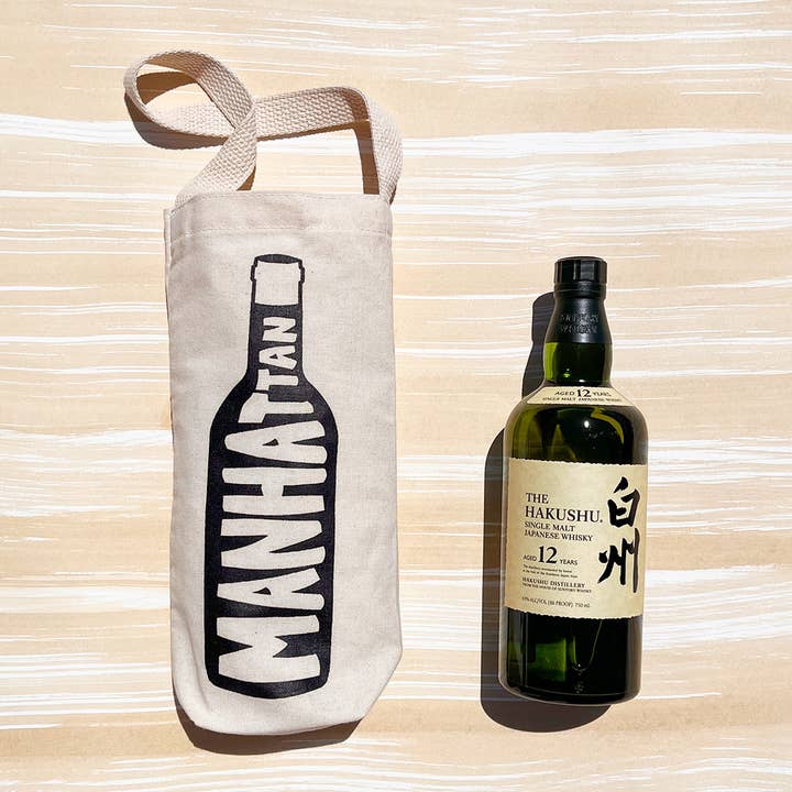 Maptote - Wholesale Wine Tote - Manhattan Single Wine Totes - USA Made Cotton Canvas Bag3