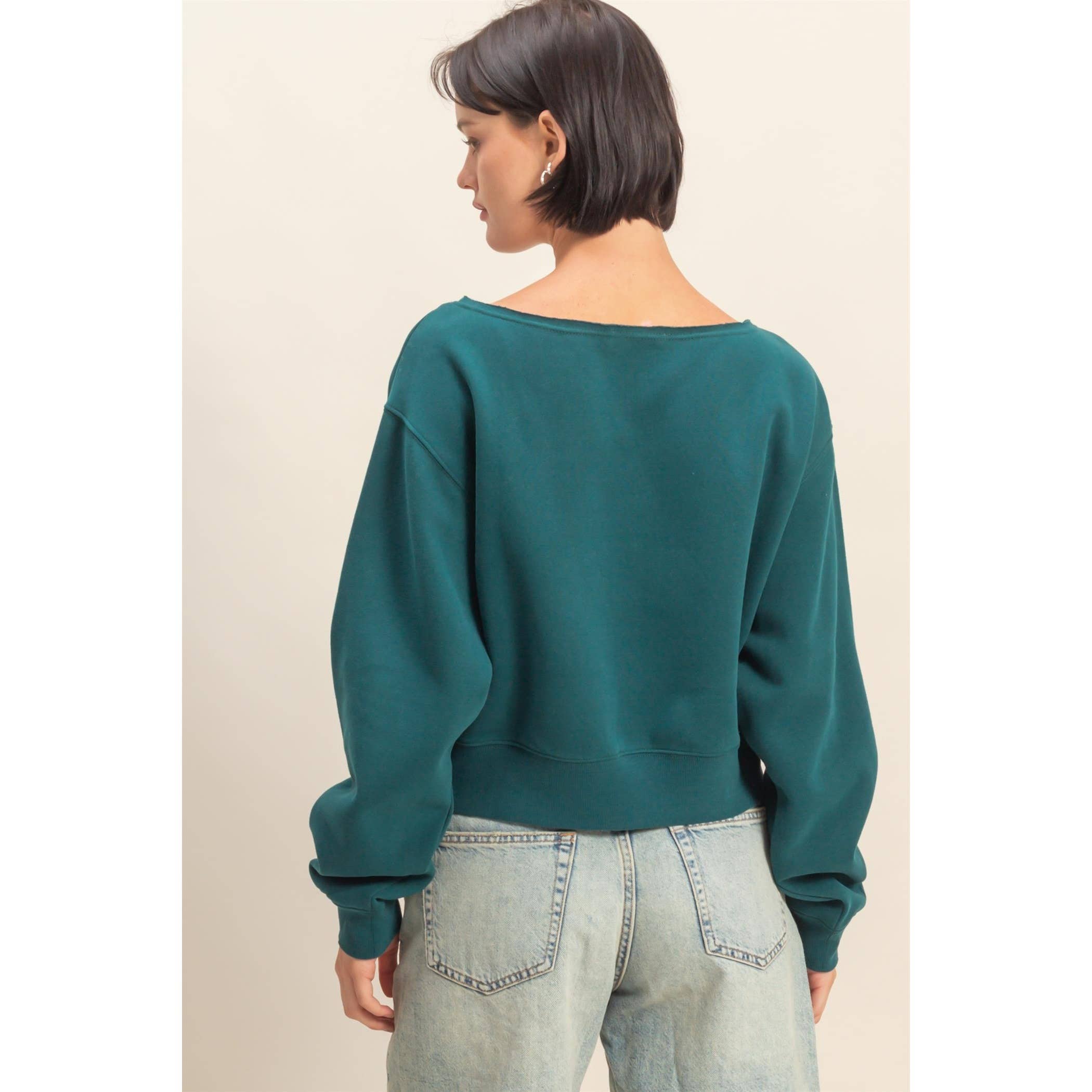 HYFVE - Vente Sweat-shirt – femme - Sweat-shirt à manches longues et col bateau11