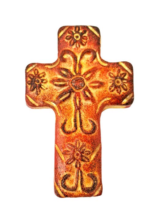 Keramikkors med blommor för wholesale av Sedona Spirit