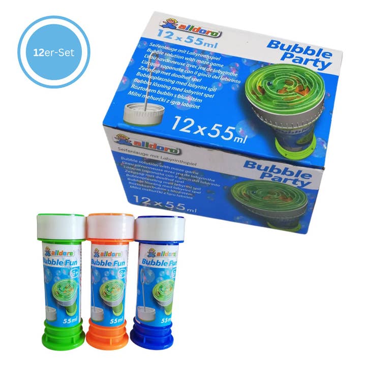 Bubble Fun Seifenblasen, 12er Set für den Großhandel von alldoro GmbH