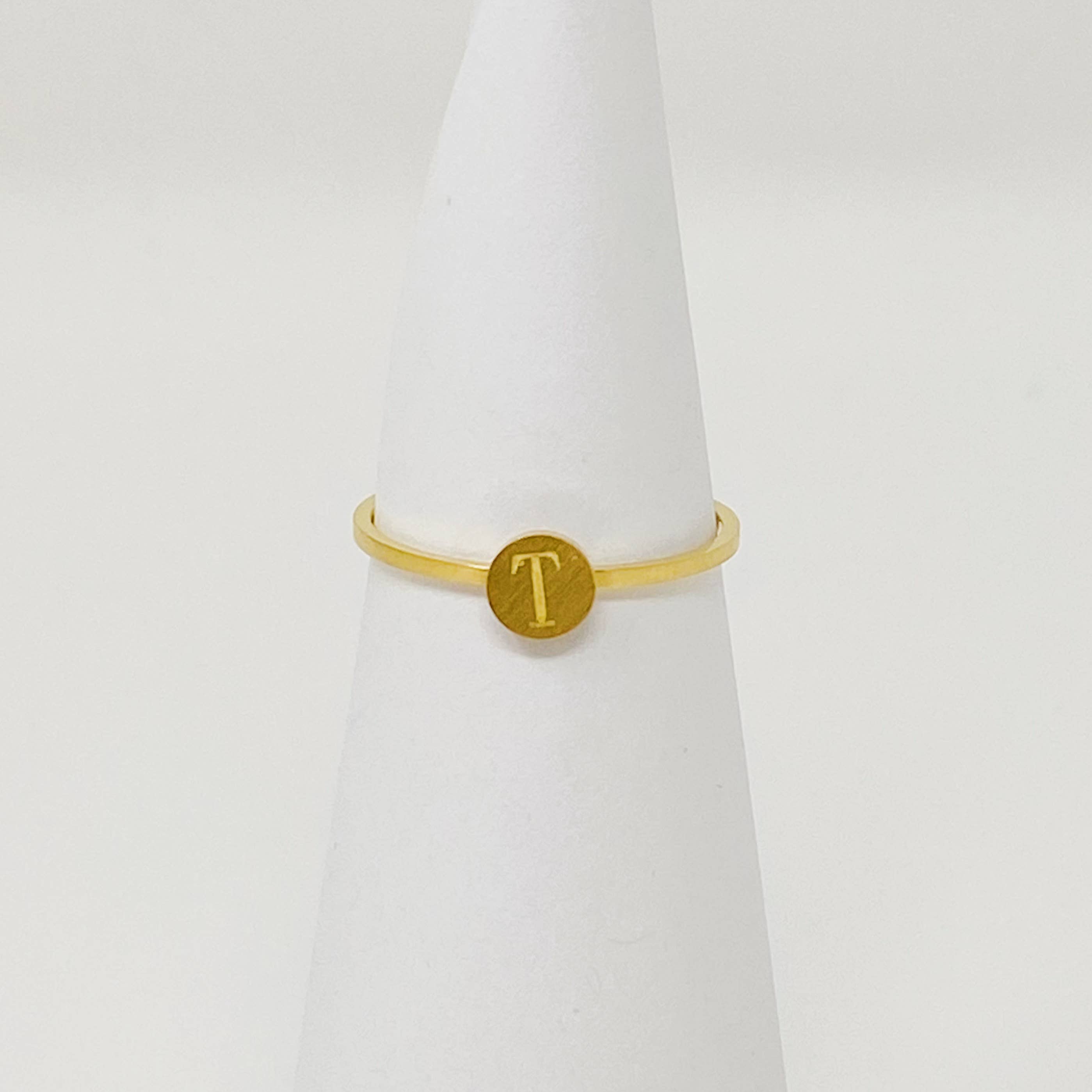 Ellison+Young - Wholesale Band/Stacked Ring - Tiny Initial Ring15