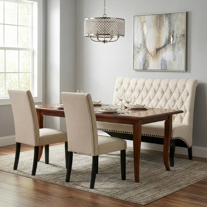 Glamour Home - Wholesale Sofa - Alisa Beige Upholstered Loveseat with Button Tufting7