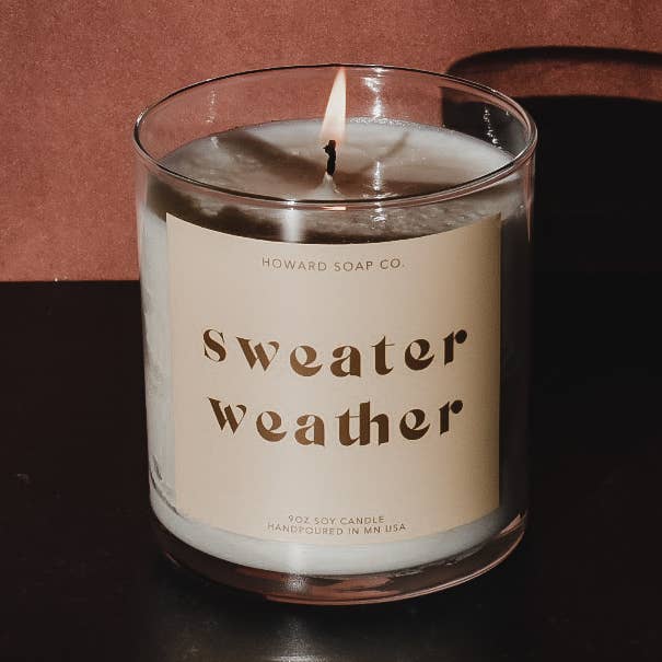 Candle - Sweater Weather for wholesale by Howard Soap Company