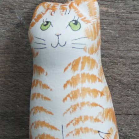 A-Cat Trendy Cat Lightpull - Ginger Tabby for wholesale by Merryfield Pottery