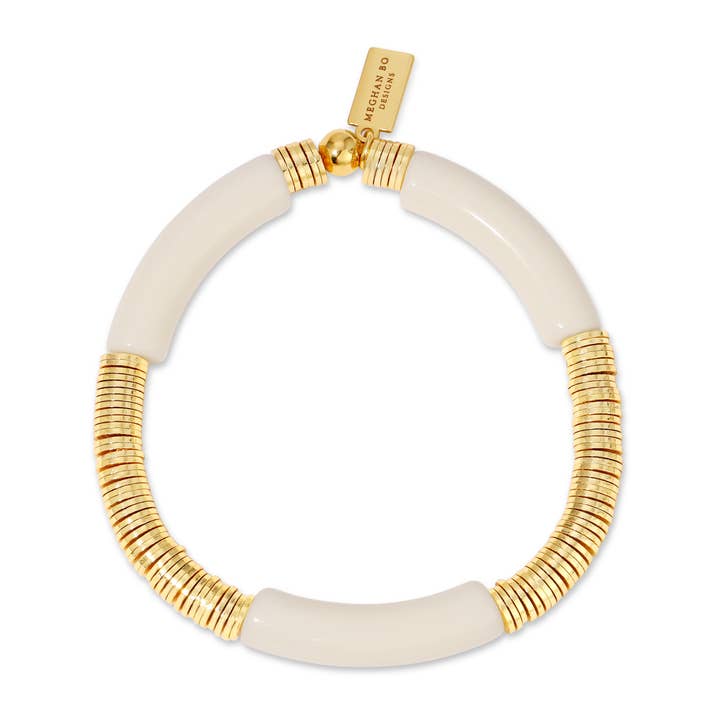 Pulsera Tulum Cream para venta al por mayor de Meghan Bo Designs