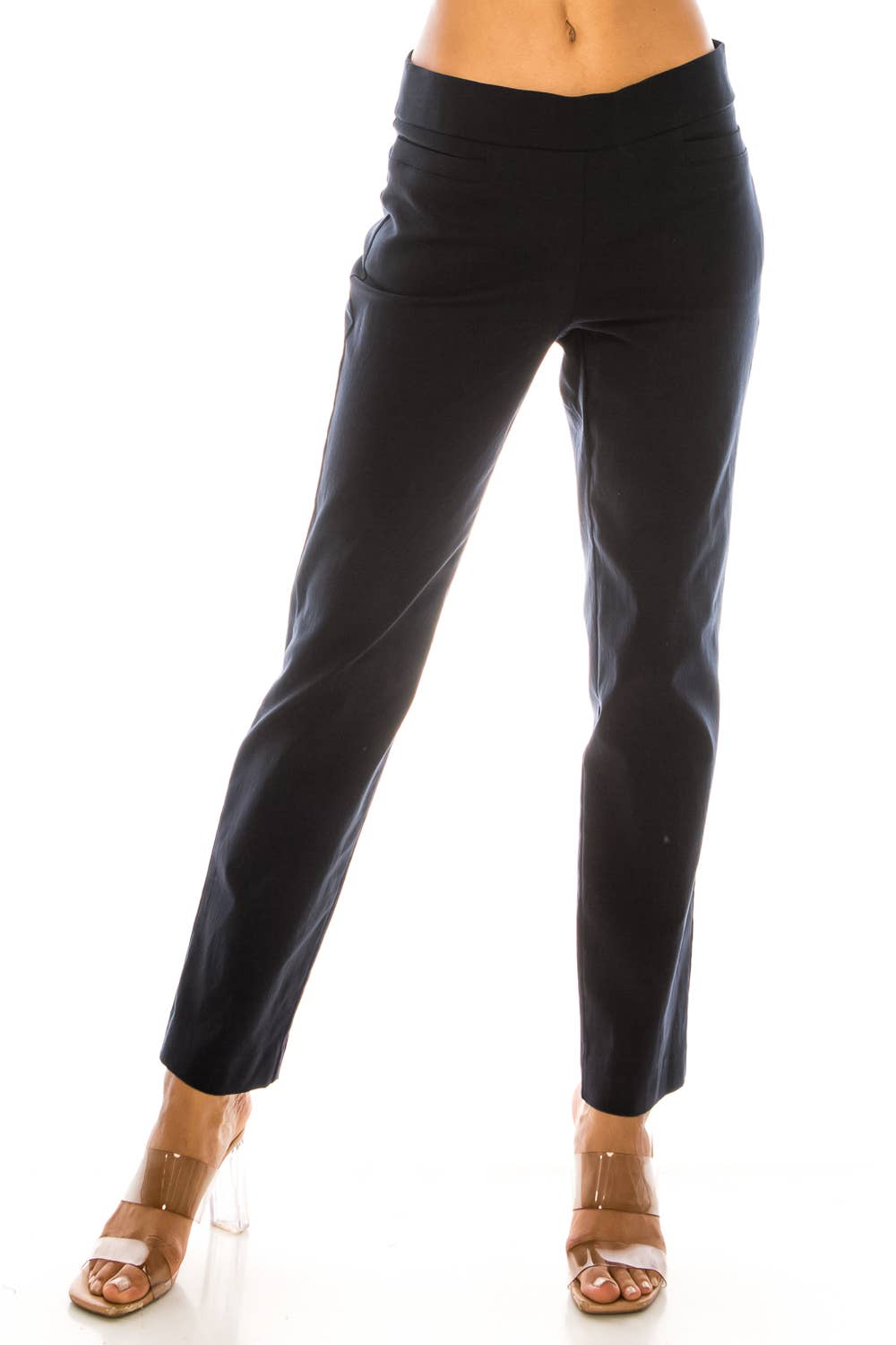 BLEU MARINE Pantalon droit bleu marine en vente sur Faire0