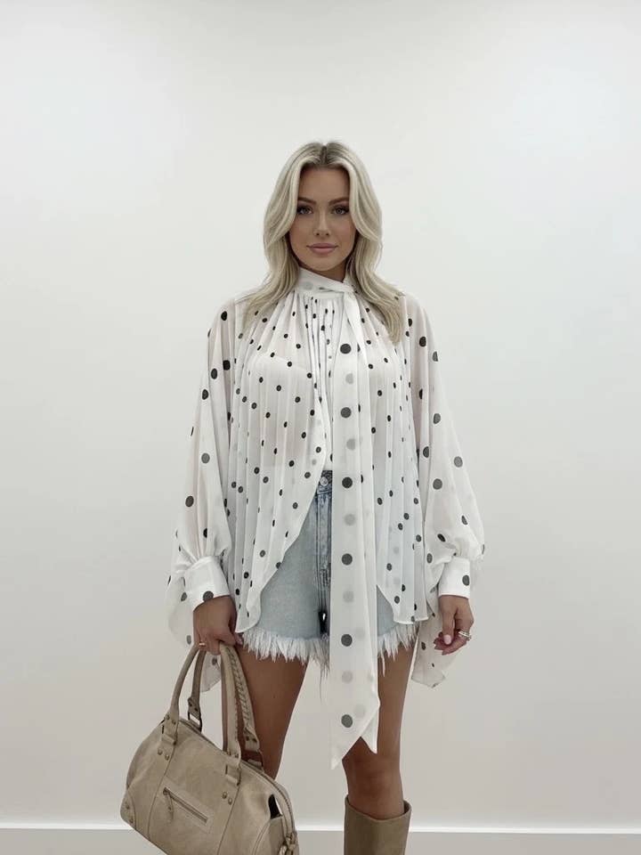 Pleated top - 2667 for wholesale by ESTEE BROWN