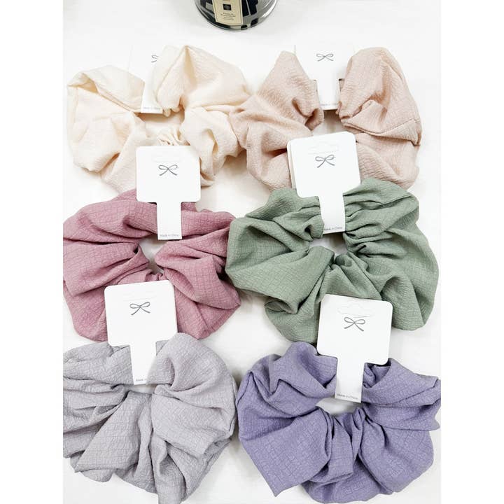Soft Tone Textured Hair Scrunchie for wholesale by Love and Repeat