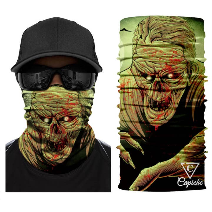 Zombie Biker Maske - Brun for engroshandel hos Capiche