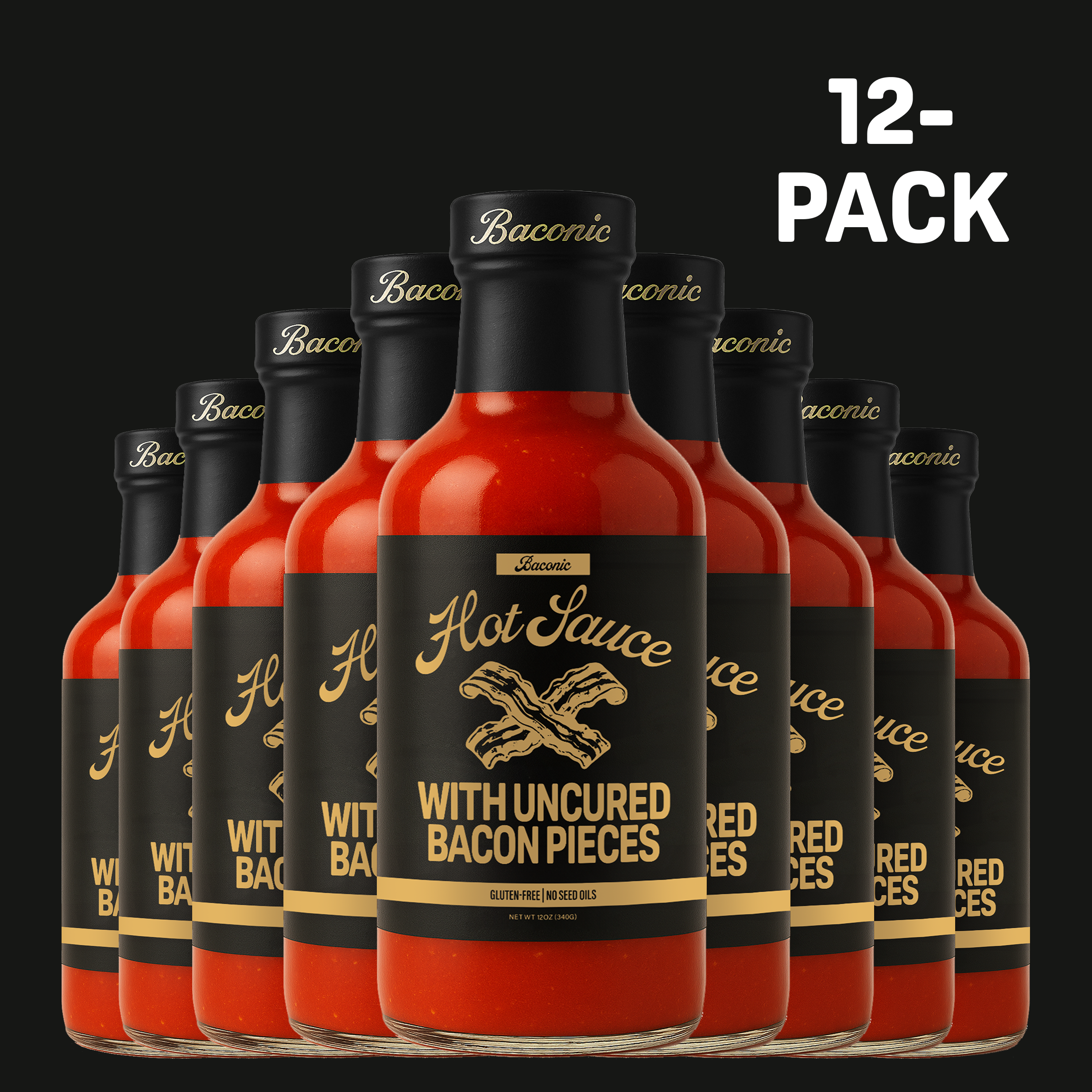 FLOCK Chicken Chips - Wholesale Hot Sauce - Baconic Hot Sauce | With Real Bacon Bits and No Seed Oils5