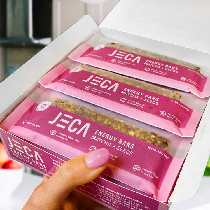 Jeca Energy Bars - Vente Barres de céréales - Barre énergétique au matcha+aux graines4