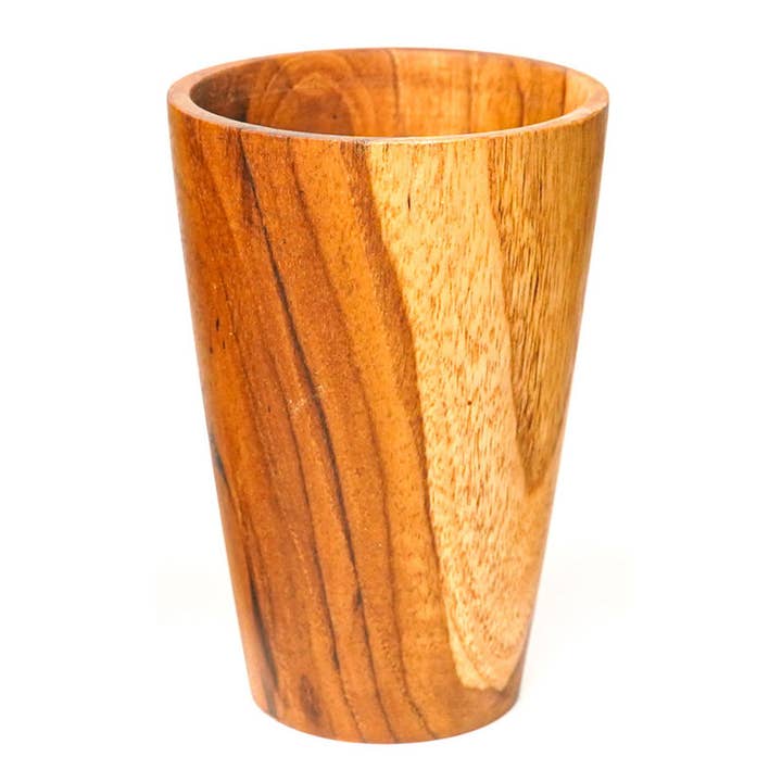 Straight Side Teak Wood Tea Cup - Regular for wholesale by Rainforest Bowls