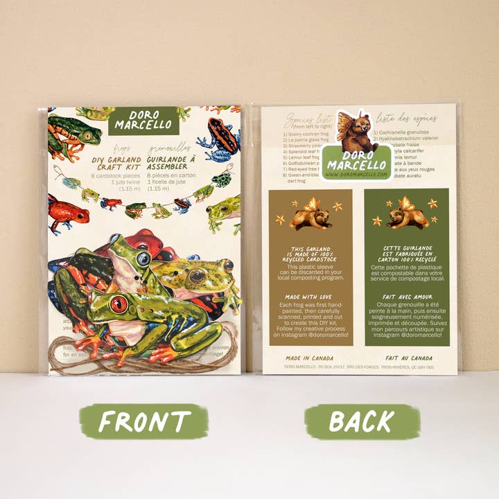 Doro Marcello - Wholesale Bunting/Garland - Frog Garland | DIY Paper Garland Kit | Birthday Decor2