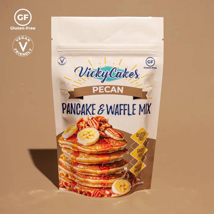 Gluten-free Pecan Pancake & Waffle Mix for wholesale by Vicky Cakes Pancake & Waffle Mix