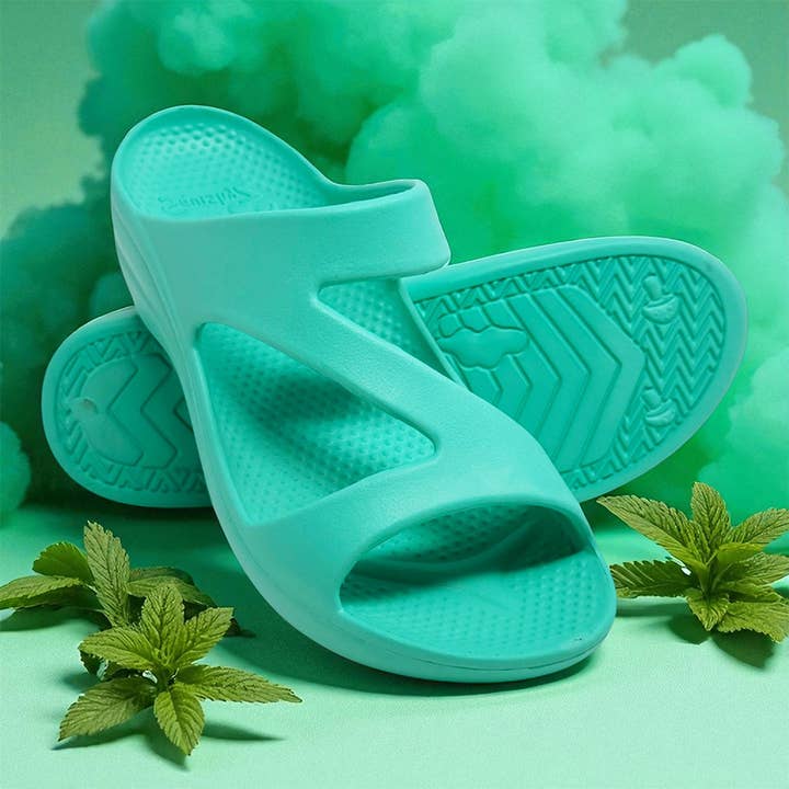 SquishyZ Women's Z-Strap Sandals - Mint Green for wholesale by SquishyZ